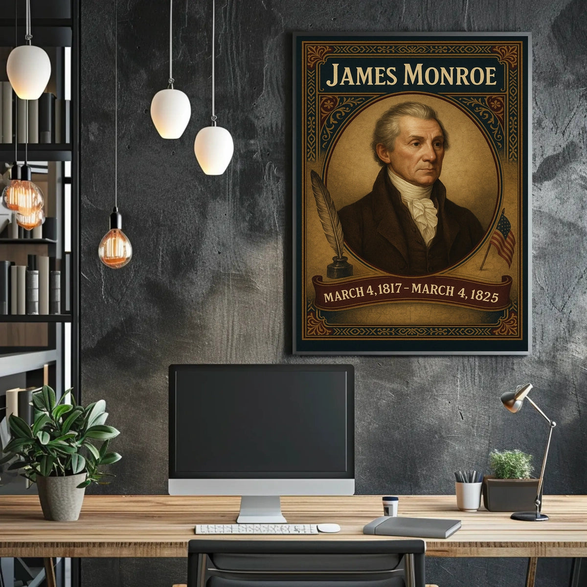 James Monroe 5th President Poster