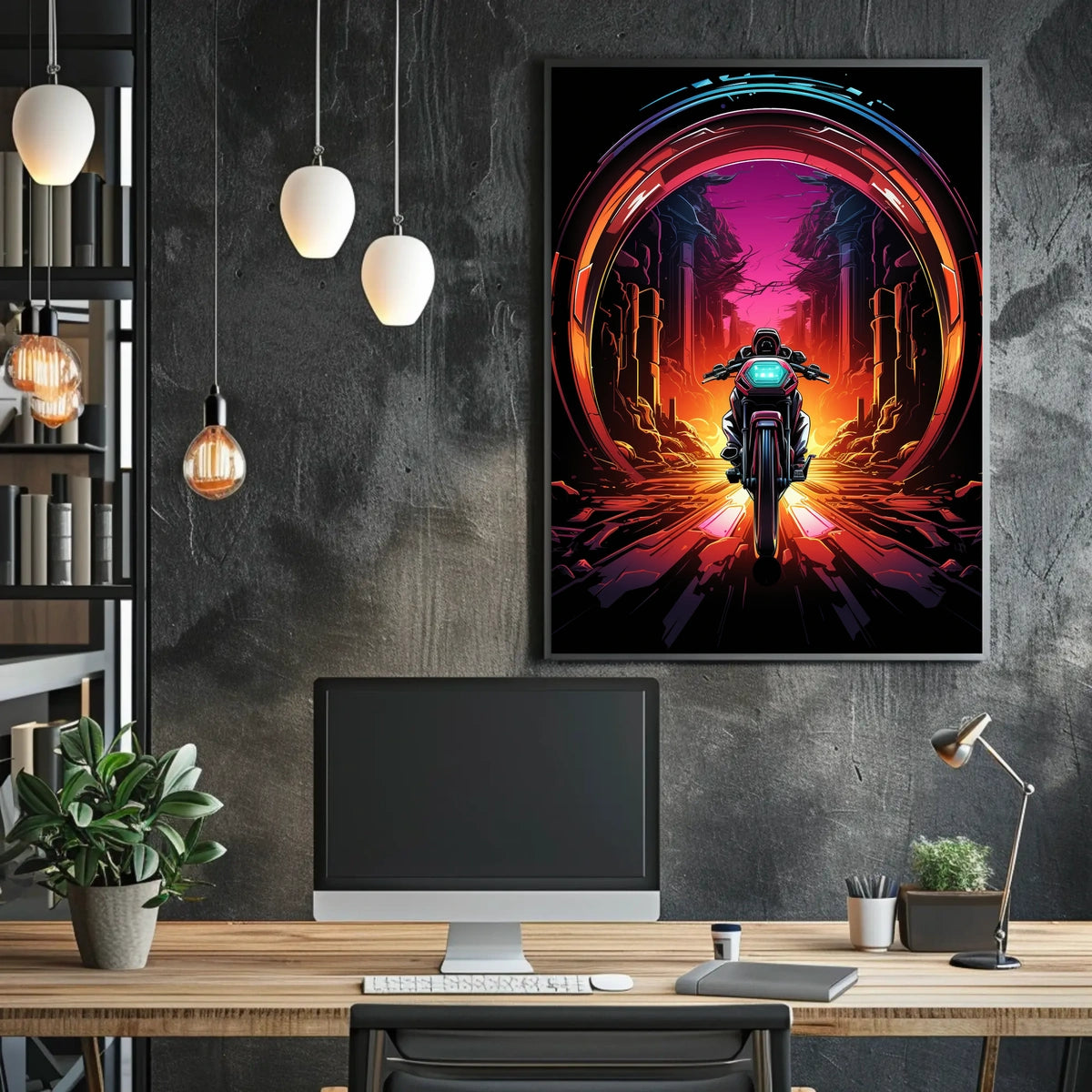 Neon Journey Poster