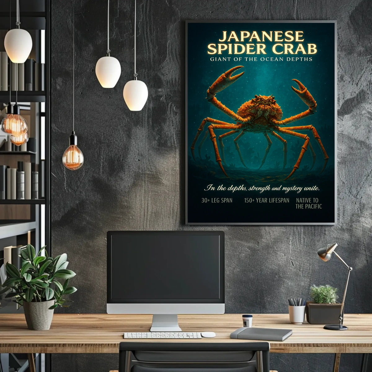Japanese Spider Crab Giant of the Ocean Depths Poster