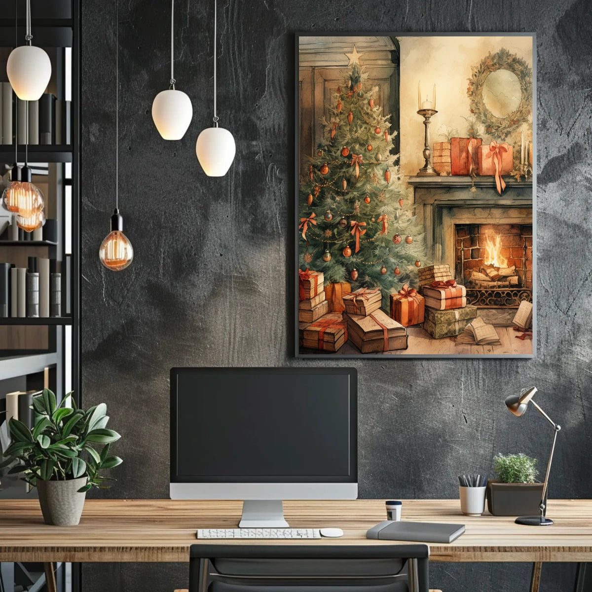 Cozy Christmas Eve Poster