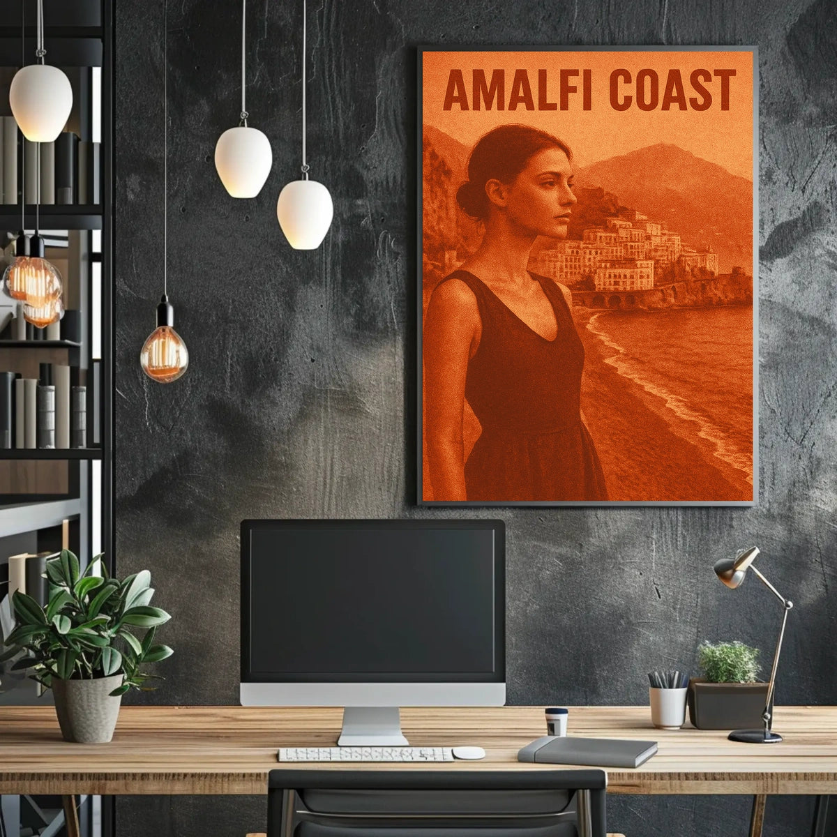 Amalfi Coast Serenity Poster Wall Art Print for Decor