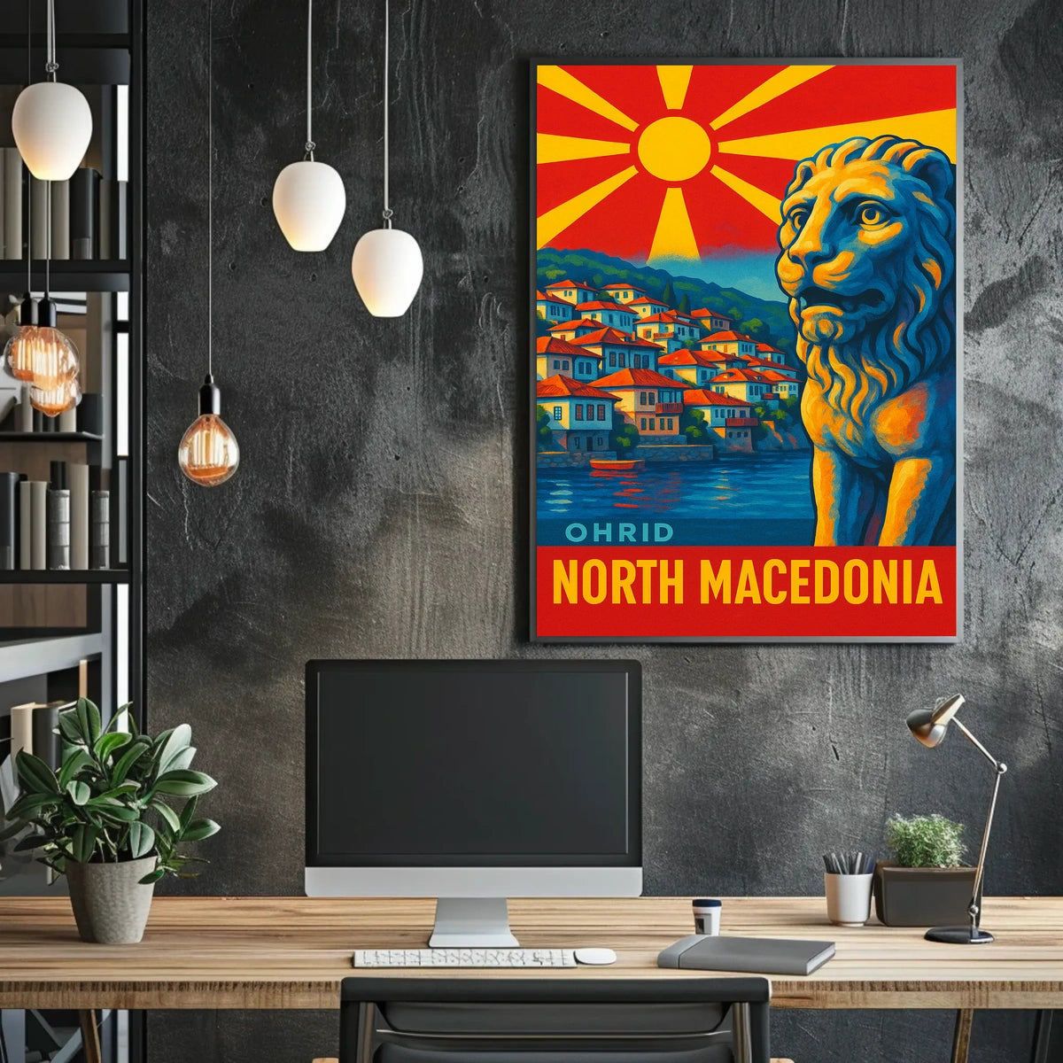 Discover Ohrid, North Macedonia Poster