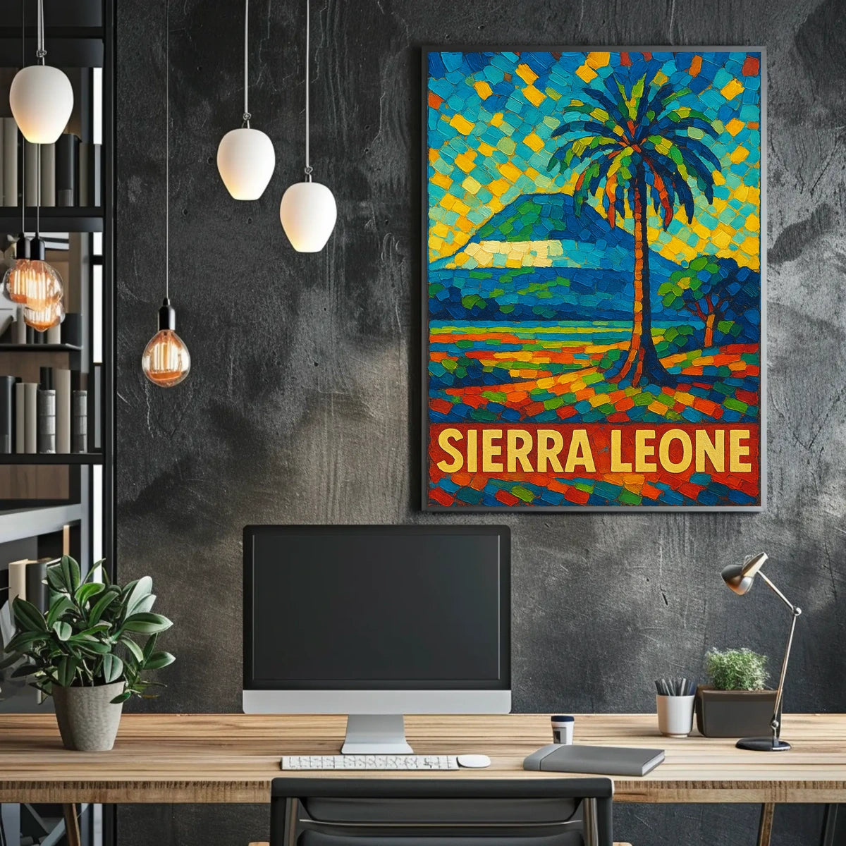 Sierra Leone Vibrant Landscape Poster