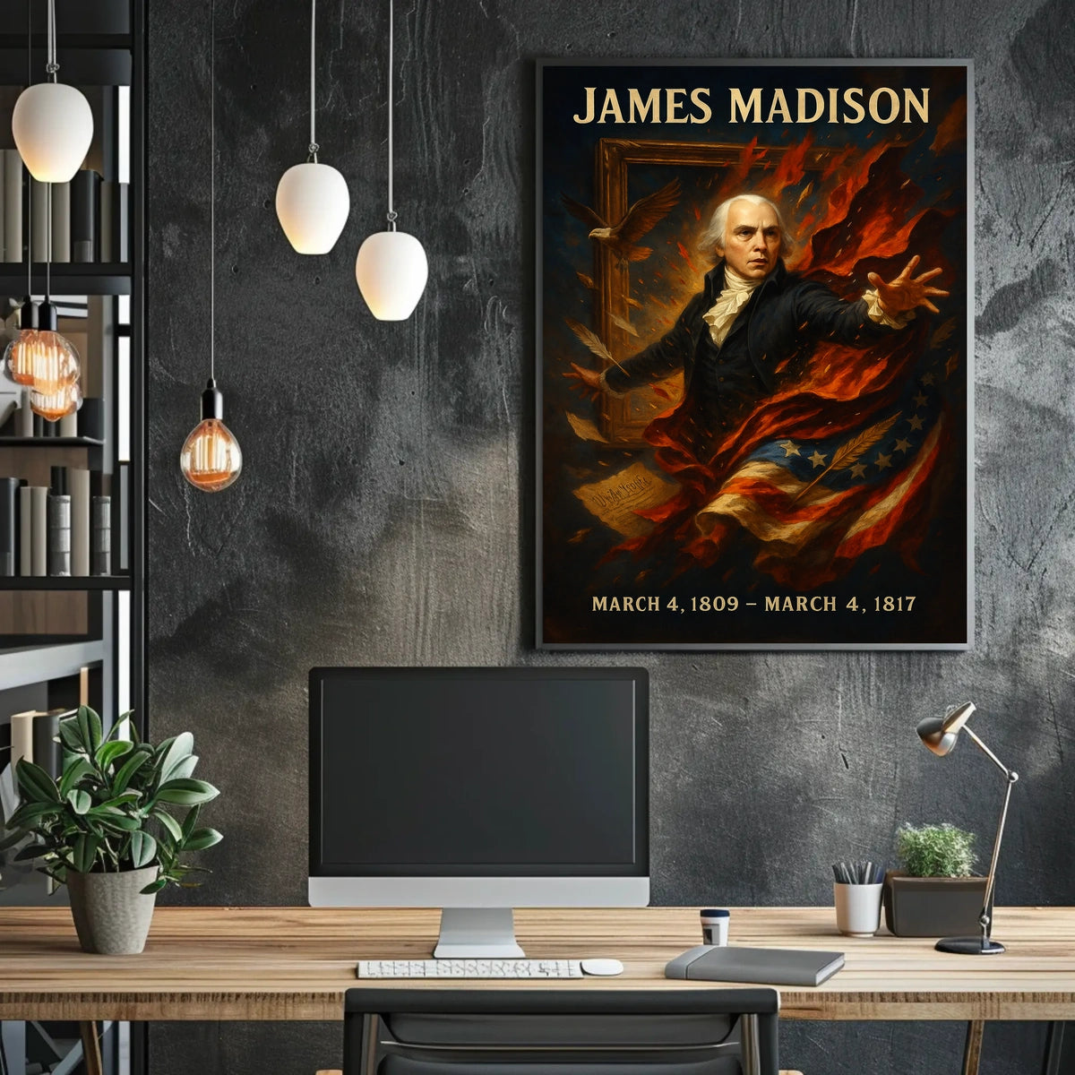 James Madison Presidential Legacy Poster