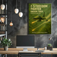 Northrop F-5 Fighter Jungle Scene Military Aviation Poster