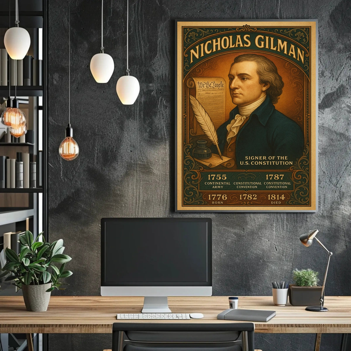 Nicholas Gilman Signer of the U.S. Constitution Poster
