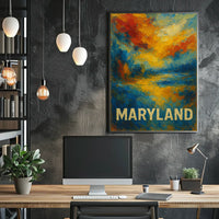 Maryland Abstract Landscape Abstract Poster