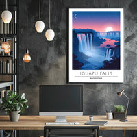 Iguazu Falls Dreamscape Travel Poster