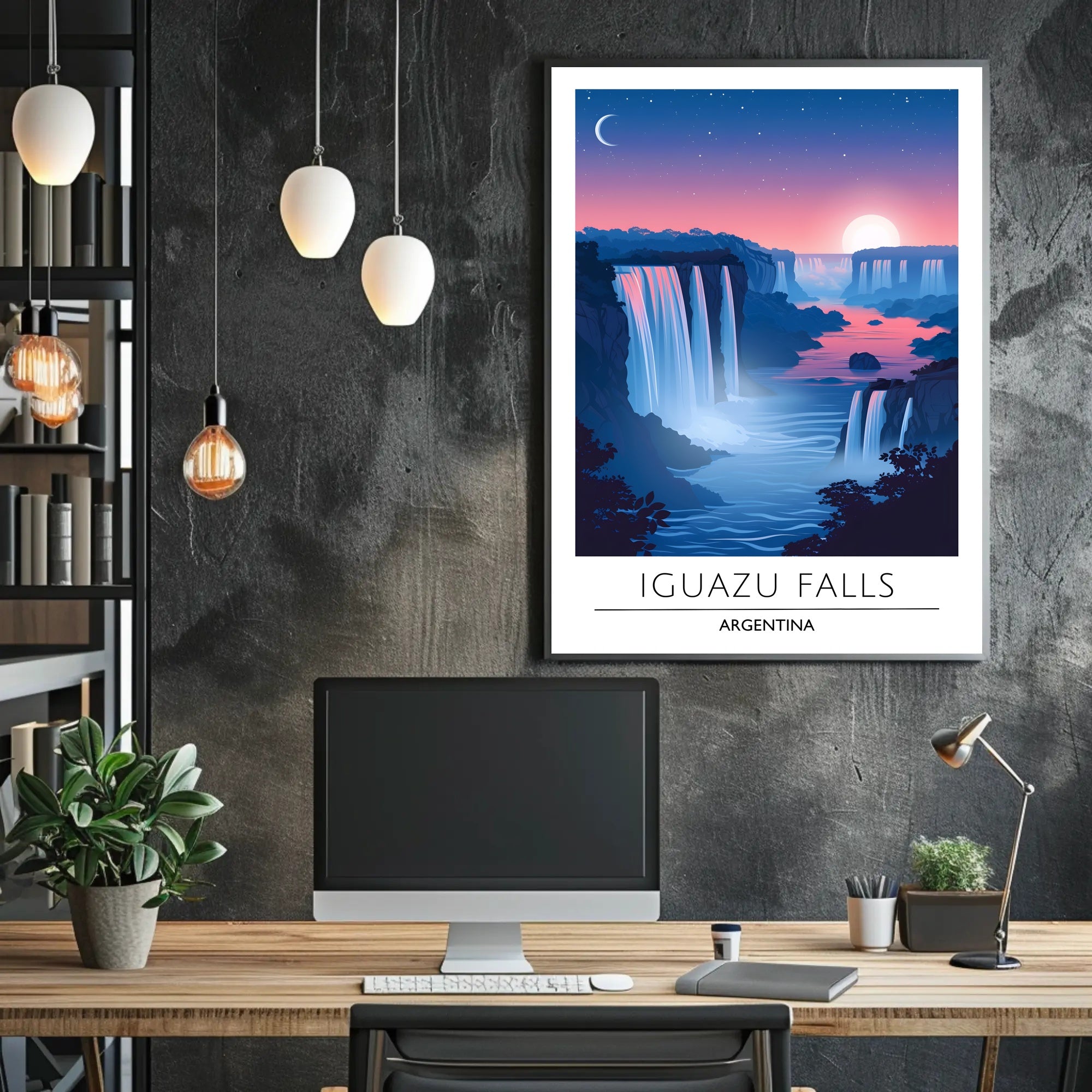 Iguazu Falls Dreamscape Travel Poster