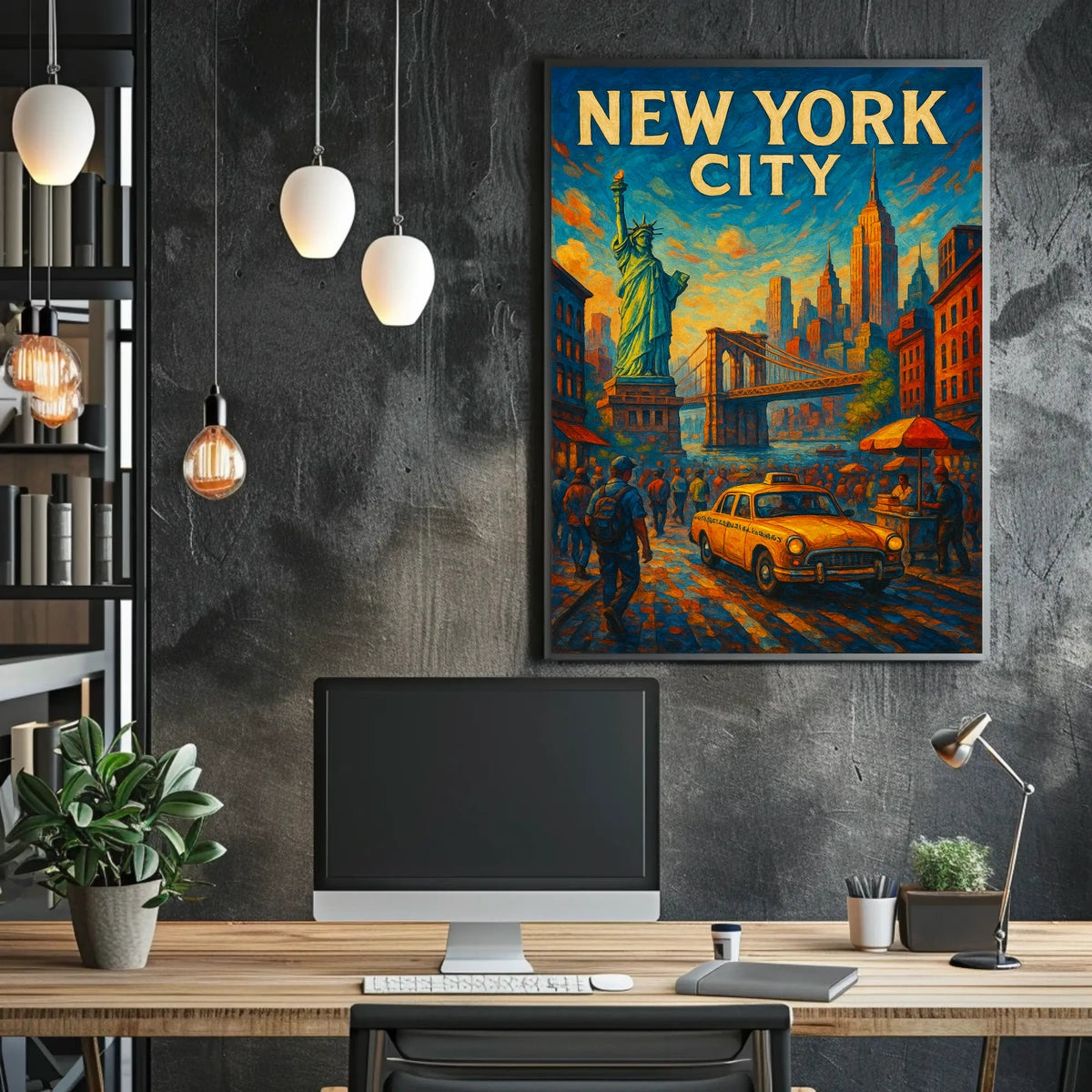 New York City Iconic Landmarks Poster