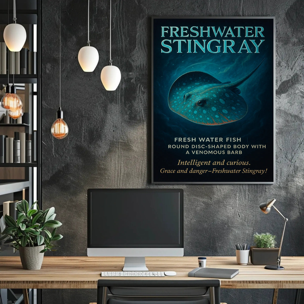 Freshwater Stingray Grace and Danger Poster