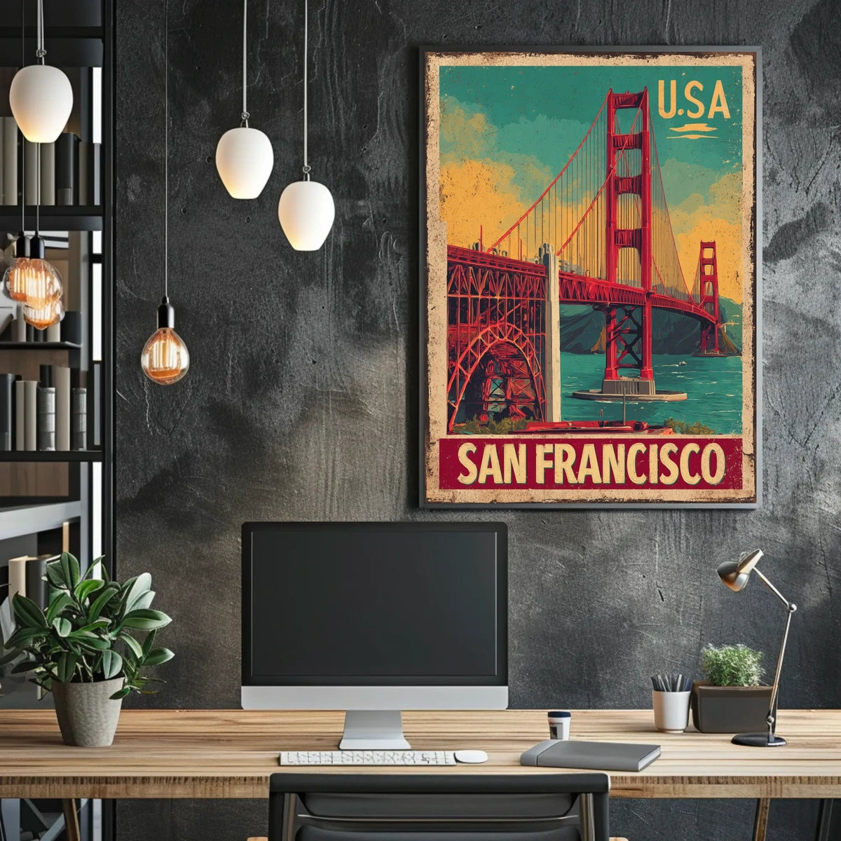 San Francisco Vintage Travel Poster