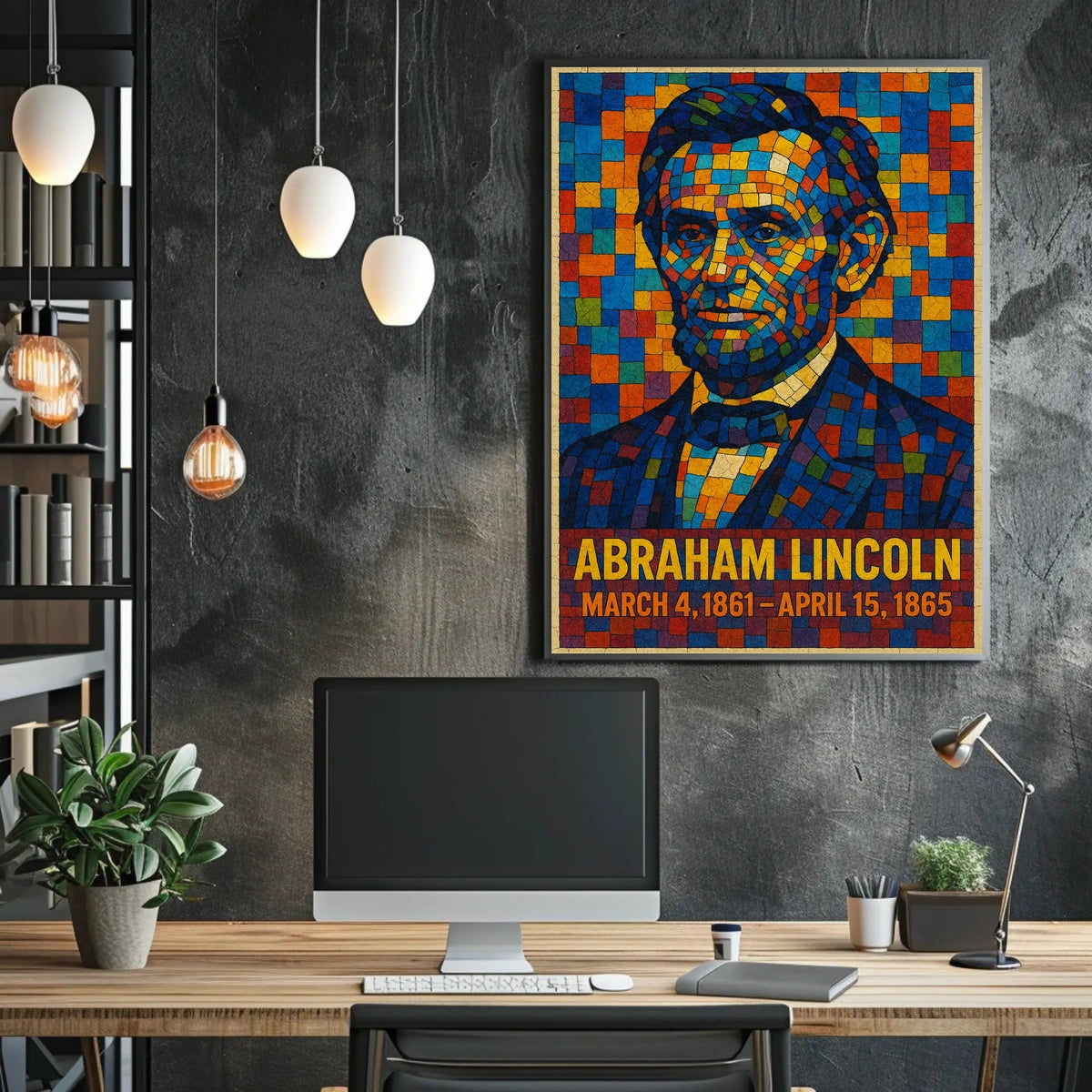 Abraham Lincoln A Mosaic Tribute Poster