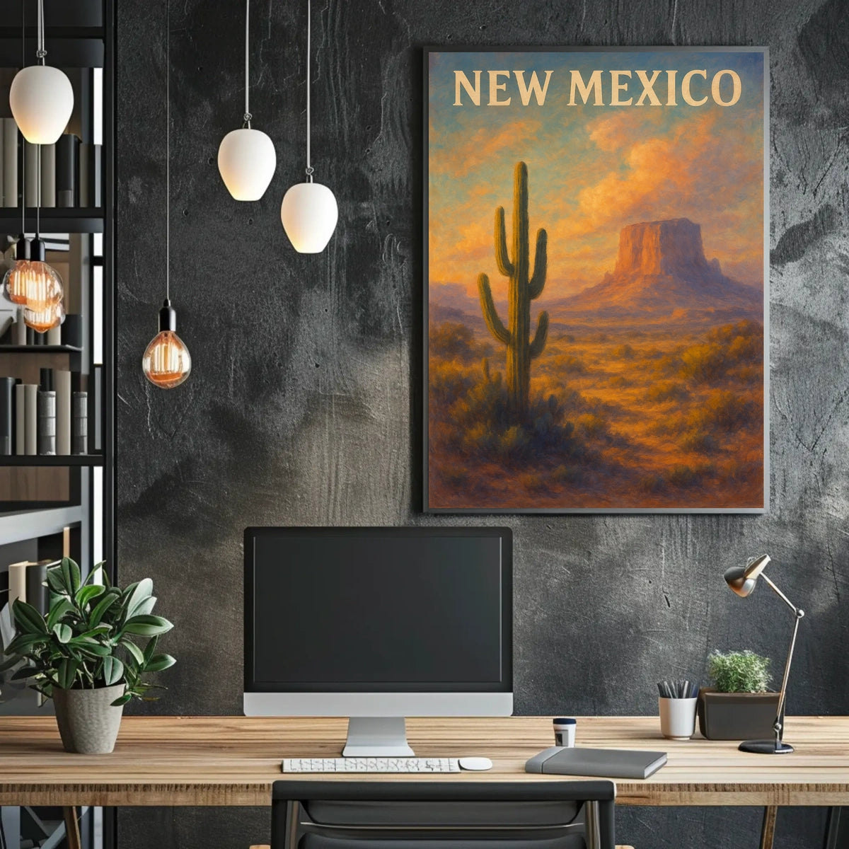 New Mexico Desert Landscape Poster