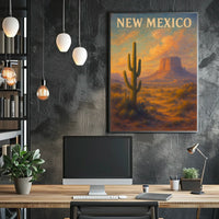 New Mexico Desert Landscape Poster