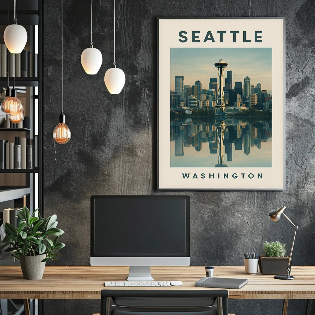 Seattle Skyline Poster