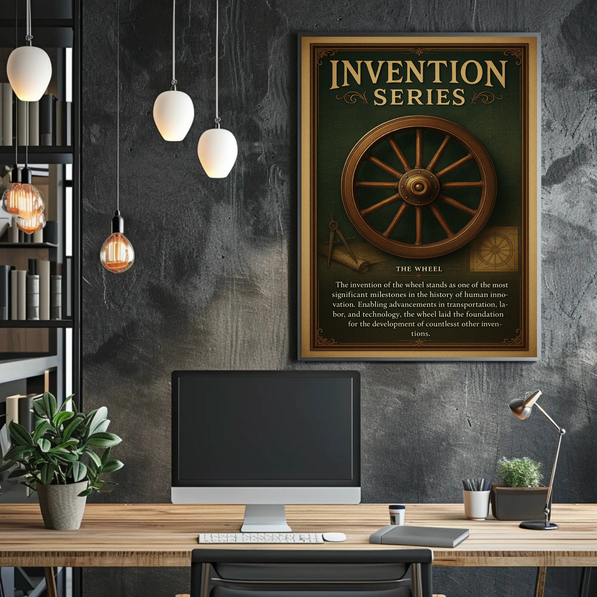 Wheel Invention – Educational or Infographic Poster