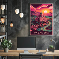 Pasadena Sunset Poster