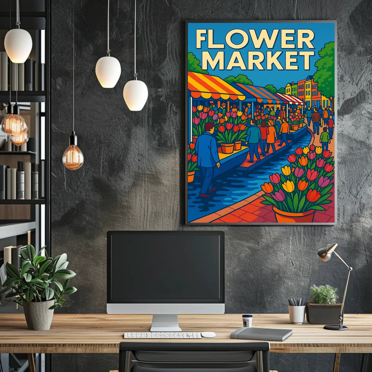 Flower Market Extravaganza Poster
