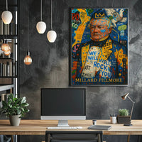 Millard Fillmore Abstract Artistic Poster