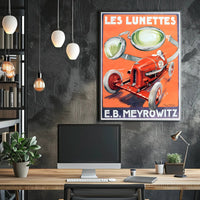 Les Lunettes Racing Goggles Poster