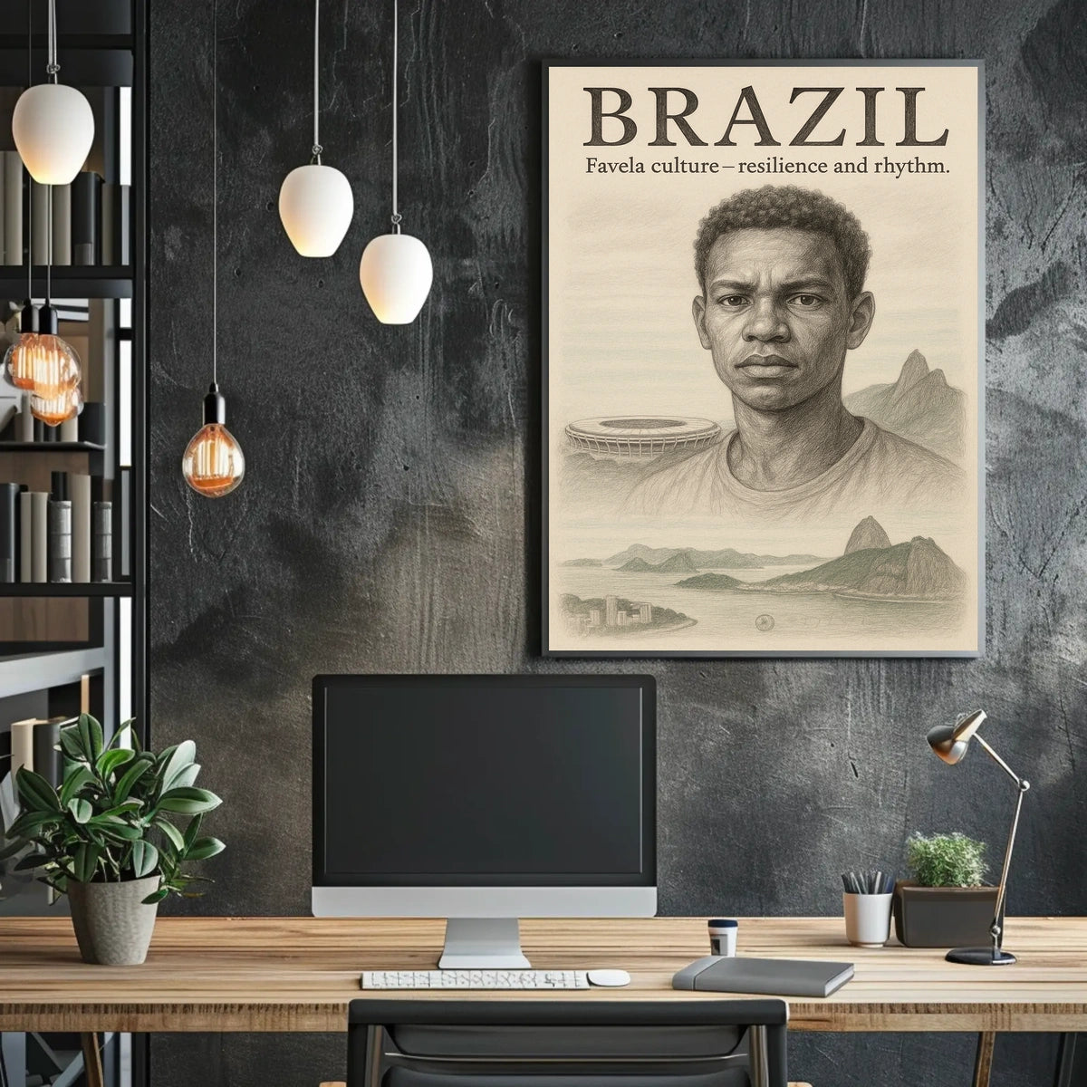 Brazil Favela Culture Poster