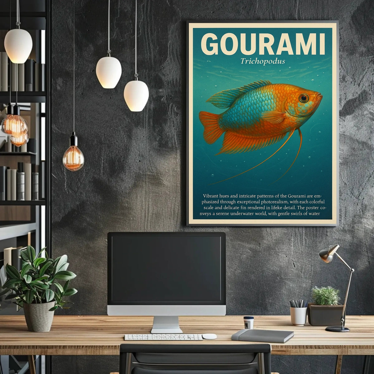 Gourami A Photorealistic Exploration Poster