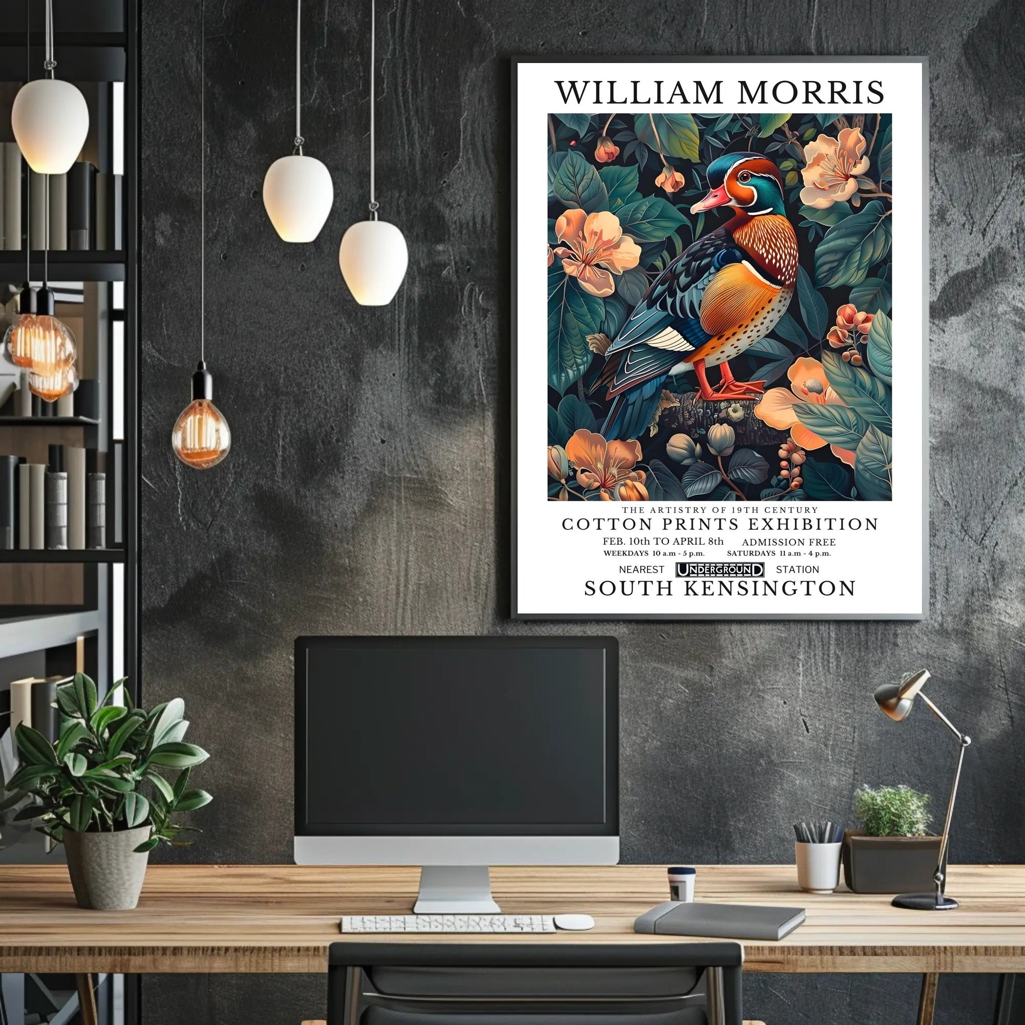 The Artistry of Cotton Prints Exhibition Cultural Poster