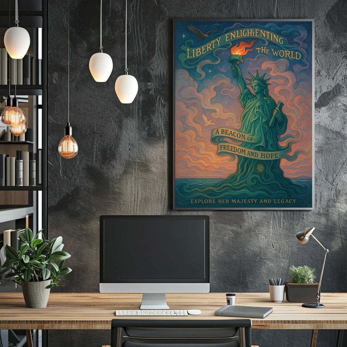 Liberty Enlightening the World Artistic Poster