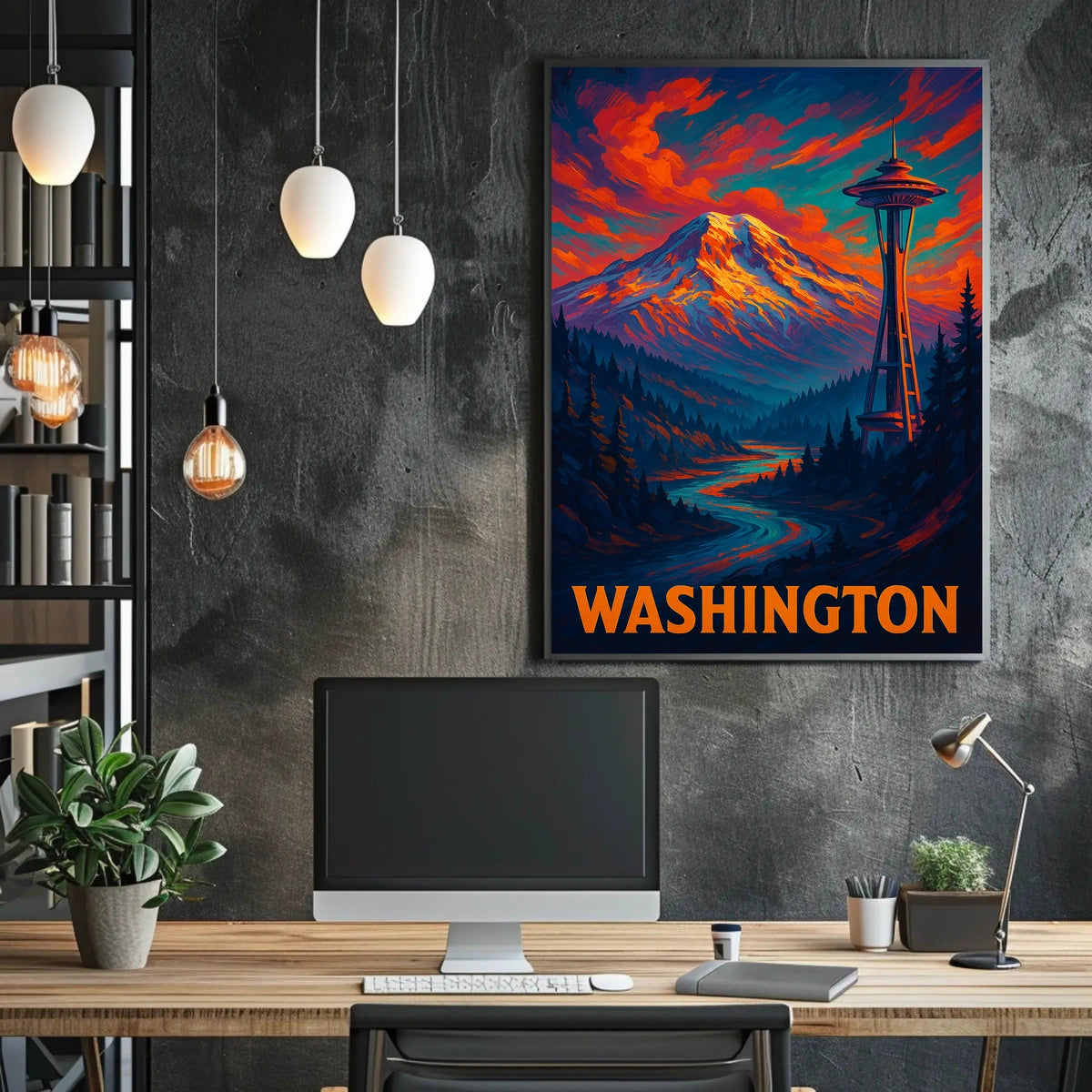 Washington State Scenic Poster
