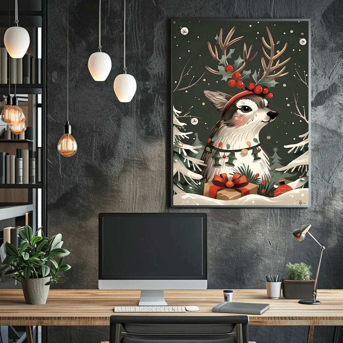 Festive Woodland Wonder Poster