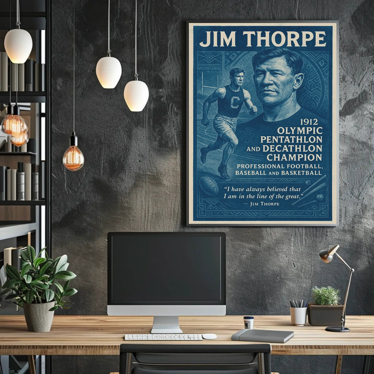 Celebrating a Legend Jim Thorpe Poster