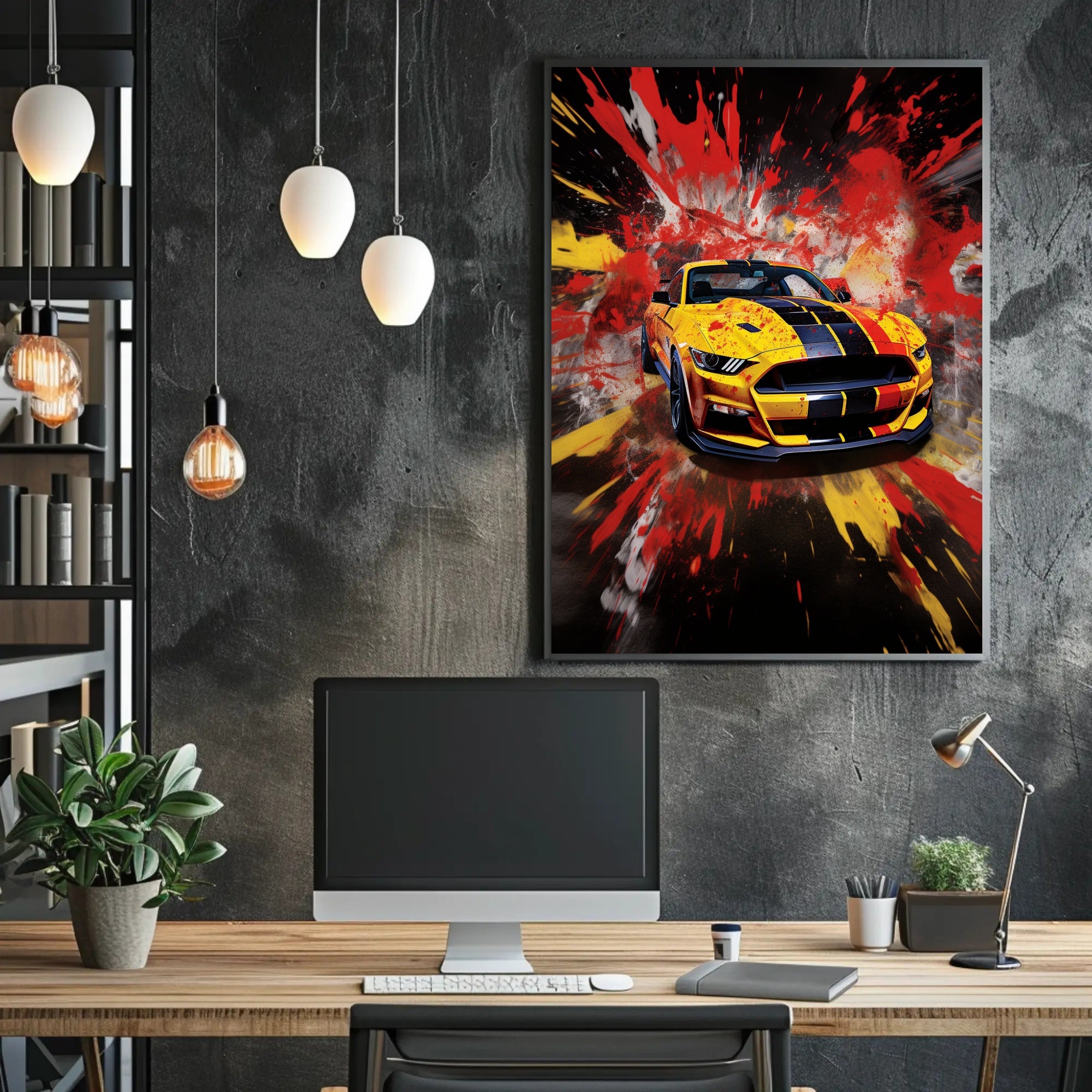 Vibrant Speed Explosion Poster PosterGoat