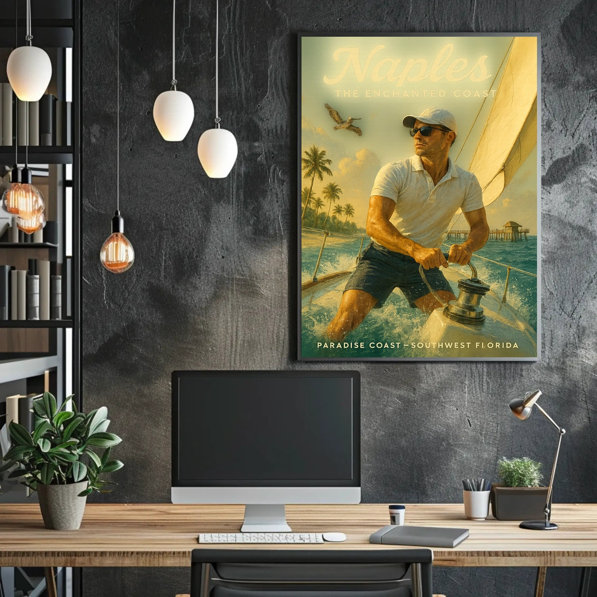 Naples The Enchanted Coast Poster