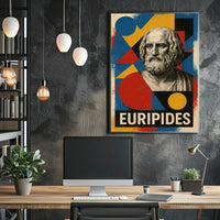 Euripides Greek Playwright Tribute Art Poster