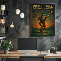 Pickleball Movement Strategy Poster