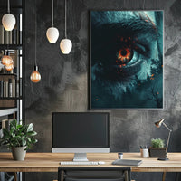 Lighthouse Under Aurora Borealis Coastal Poster Art PosterGoat