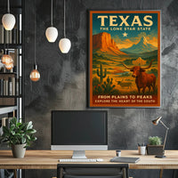 Texas The Lone Star State Poster