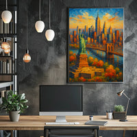 Autumn in New York Cityscape Painting