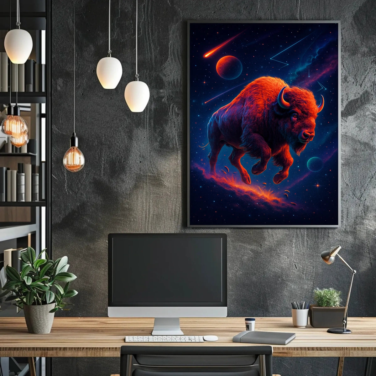 Cosmic Bison Odyssey Poster