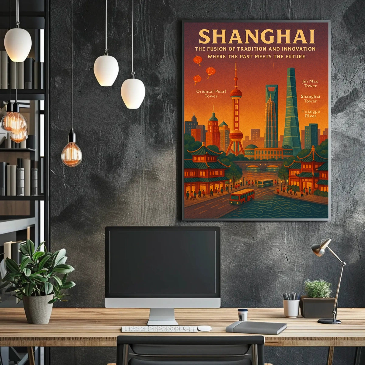 Shanghai The Fusion of Tradition and Innovation Poster