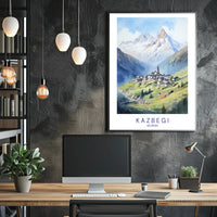 Kazbegi Scenic Beauty Travel Poster PosterGoat