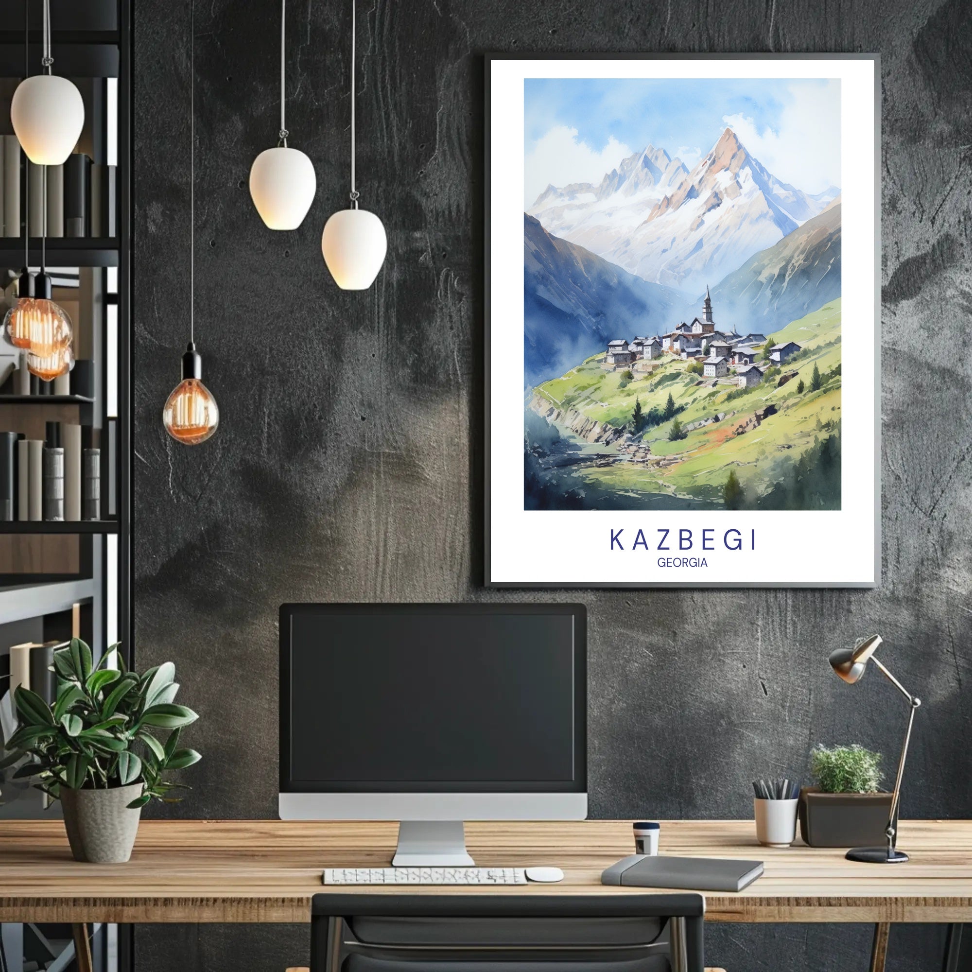 Kazbegi Scenic Beauty Travel Poster PosterGoat
