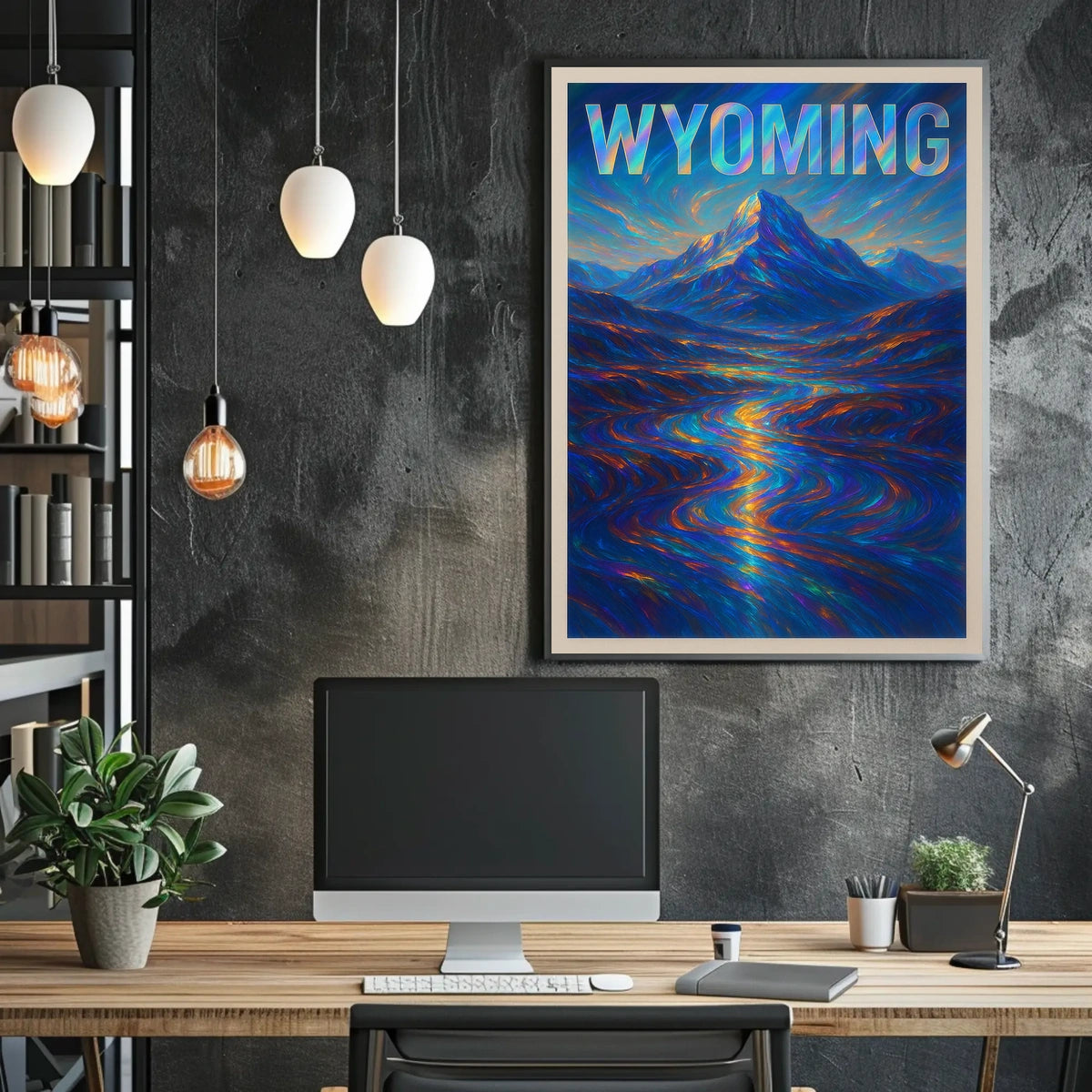 Wyoming A Vibrant Landscape Poster