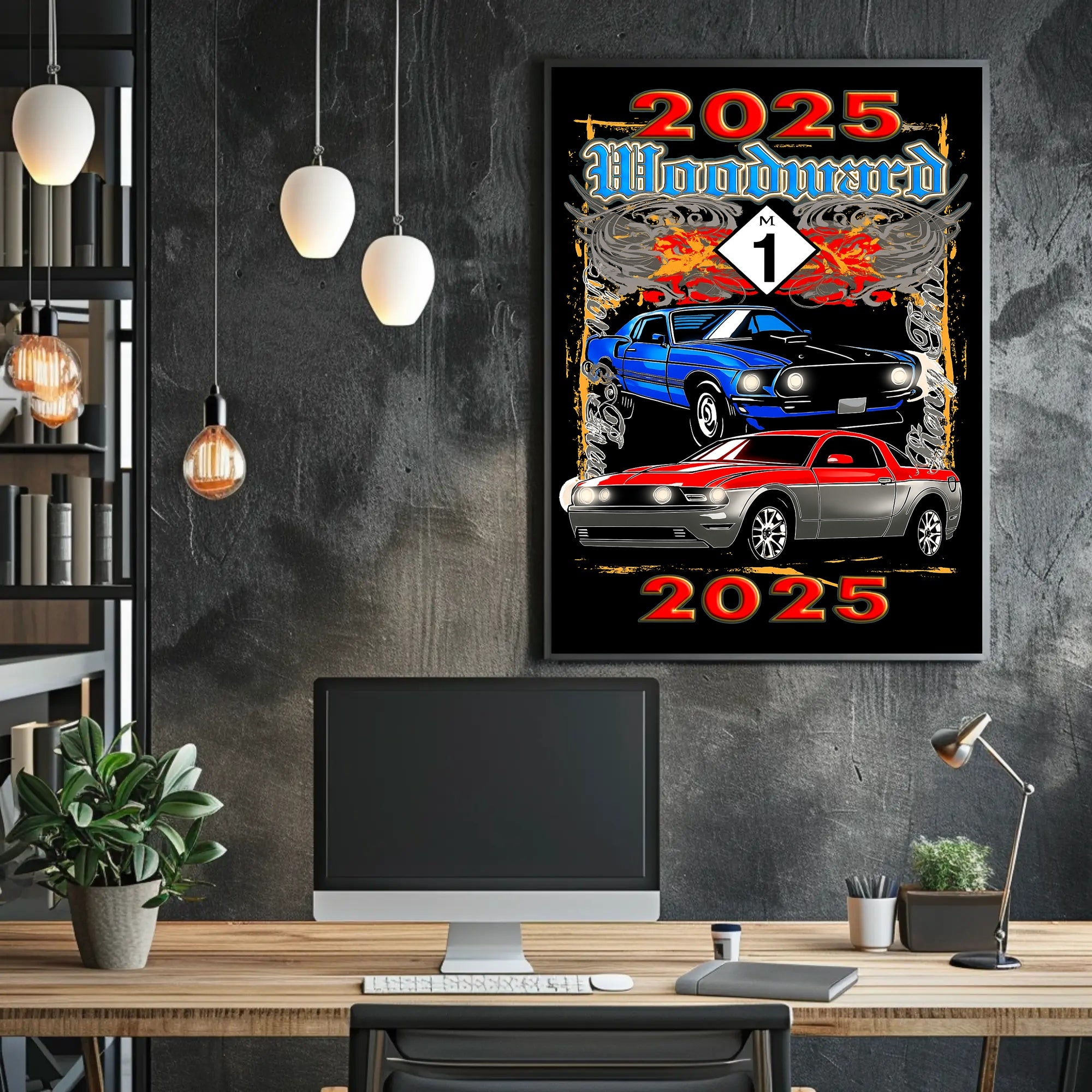Woodward 2025 Car Show Poster