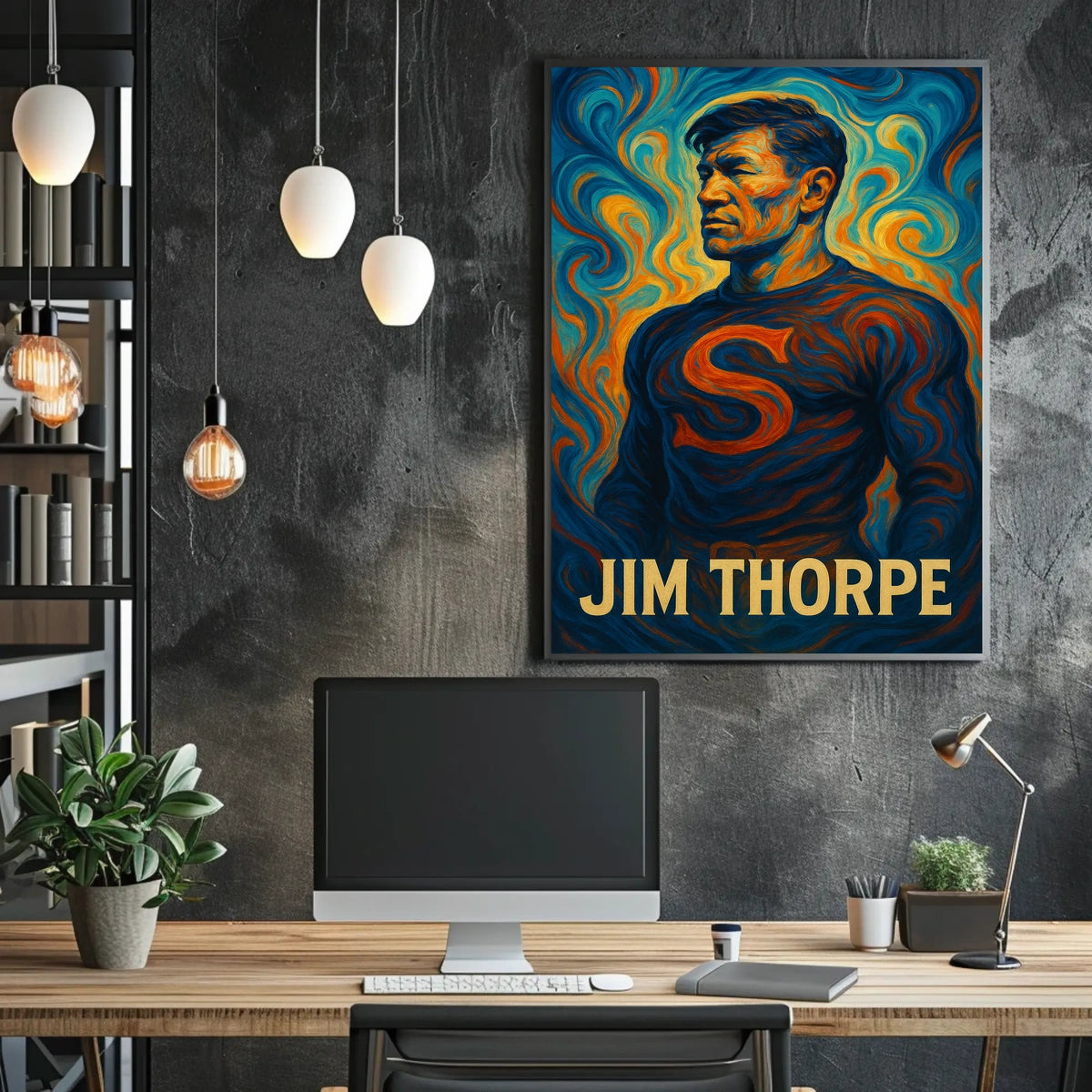 Jim Thorpe Legendary Athlete Poster