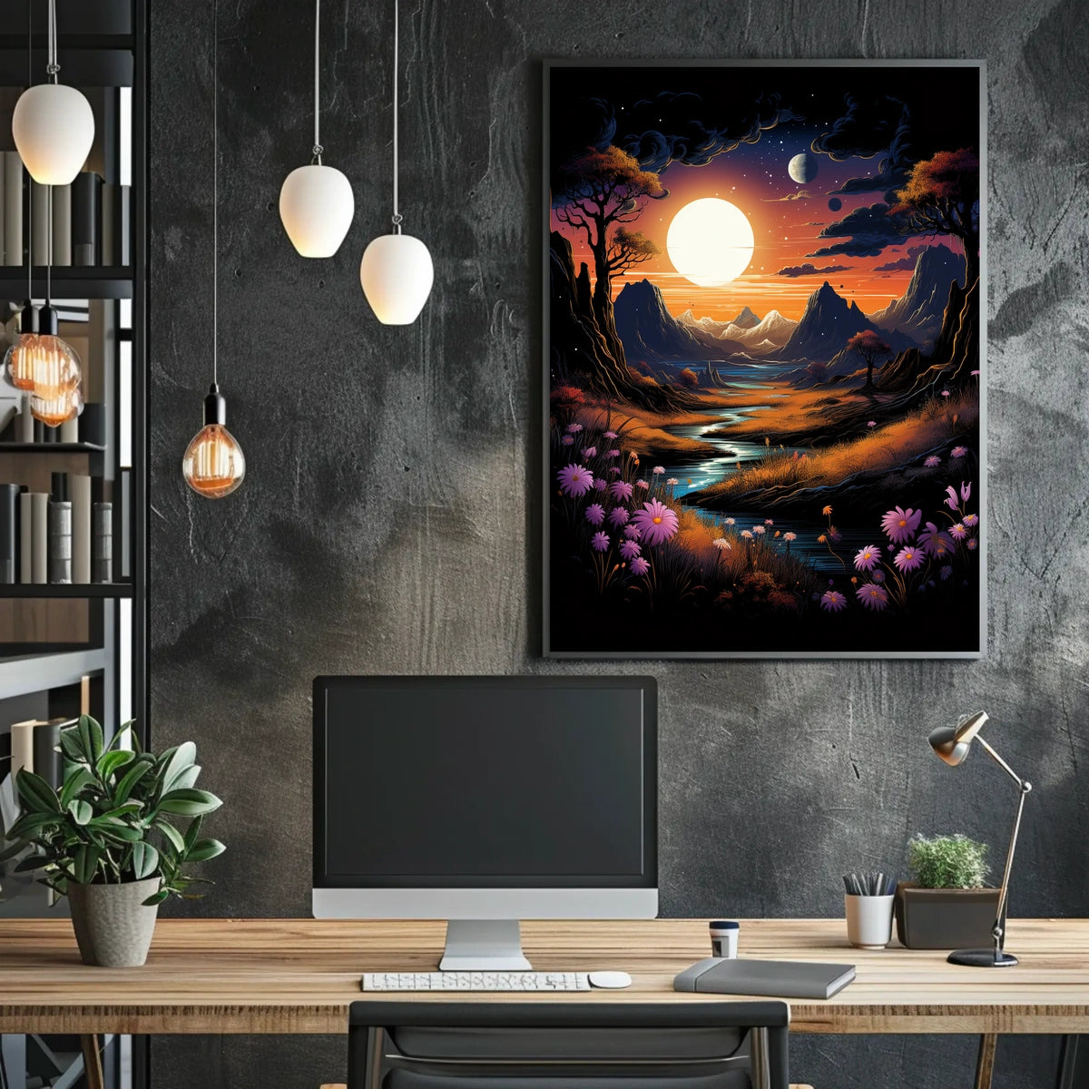 Celestial Landscape Poster