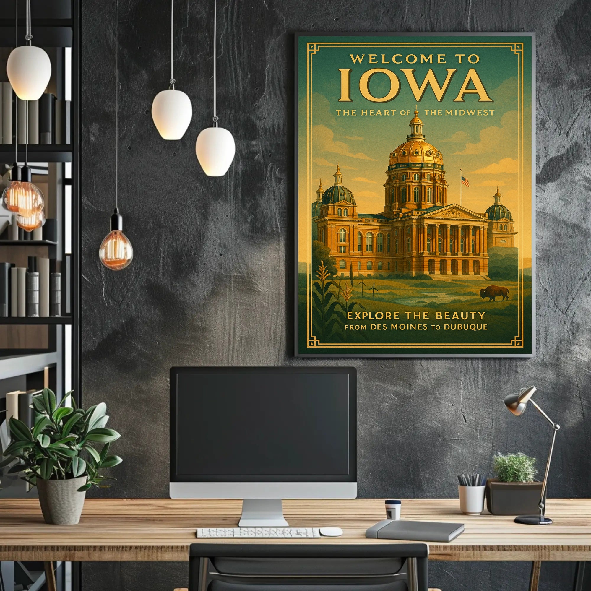 Welcome To Iowa The Heart Of The Poster