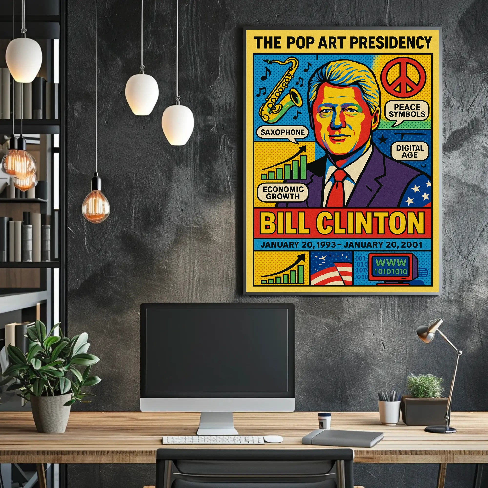 Bill Clinton The Pop Art Presidency Poster