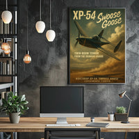 XP-54 Swoose Goose WWII Era Aviation Artwork